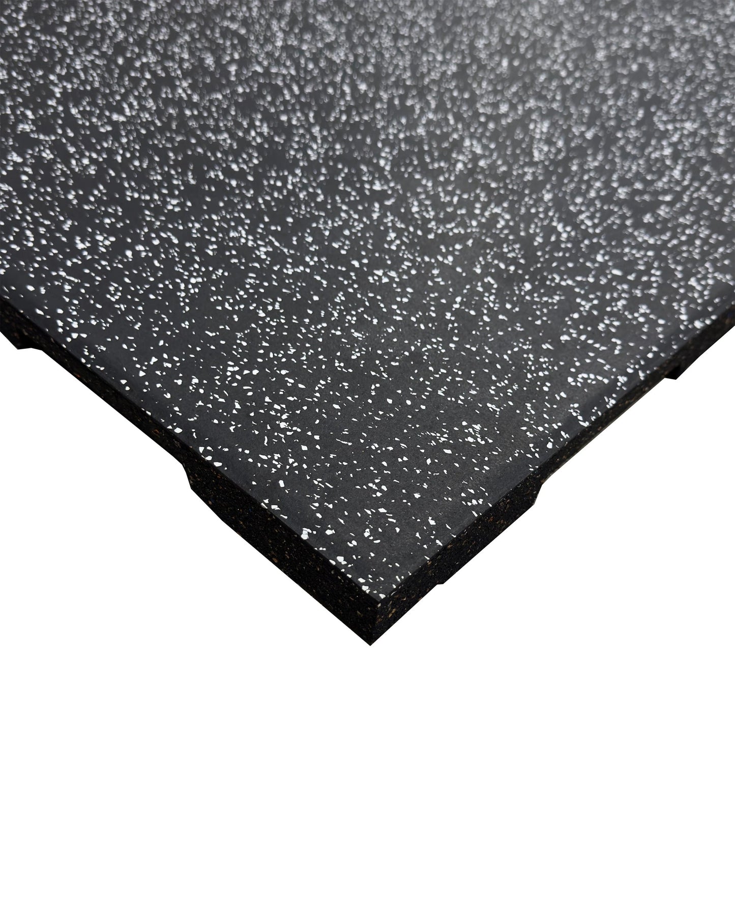 Gym Gear Black Rubber Tile Grey Fleck