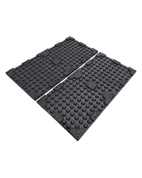 Gym Gear Black Rubber Tile Grey Fleck